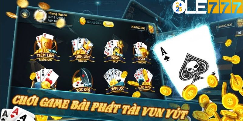 Nhà cái có đa dạng sảnh game bài khác nhau